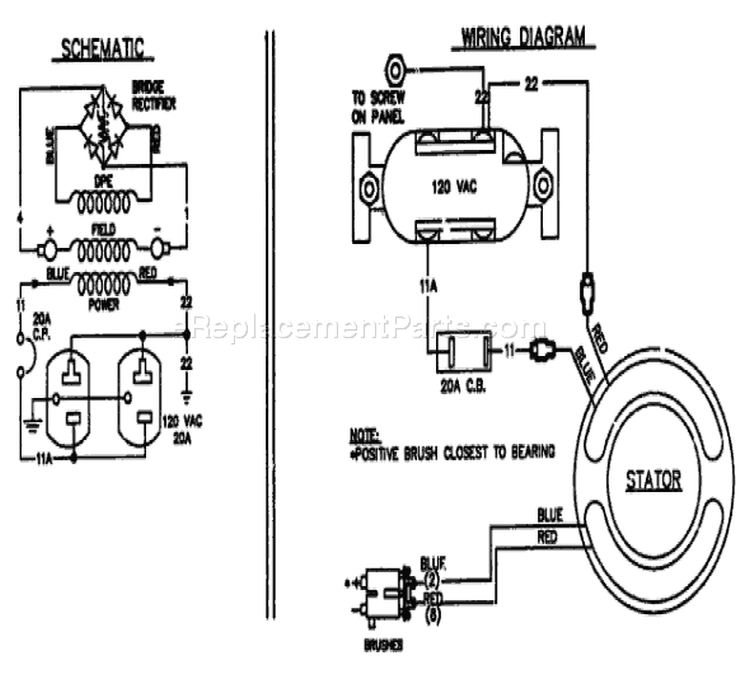 Page A Diagram and Parts List for 9829-1 G-Force Briggs and Stratton Generator